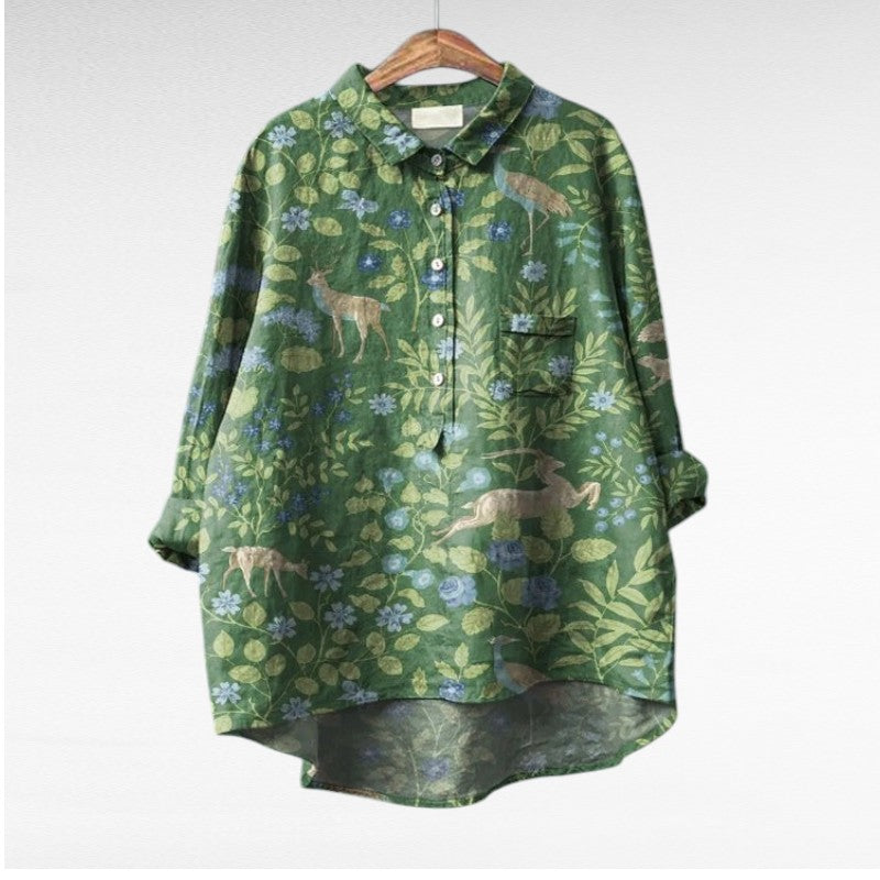 Leslie | Stylish Multicolor Floral Blouse