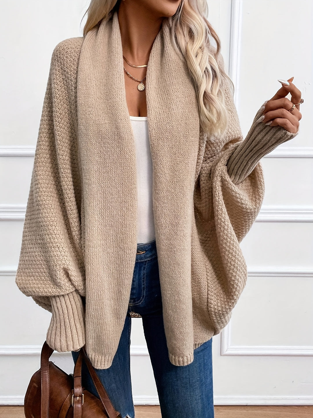 Clarissa | Draped Shawl-Collar Cardigan