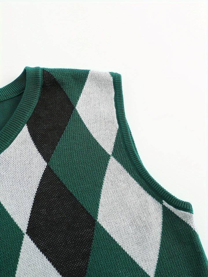Chandler | Classic Argyle Sweater Vest