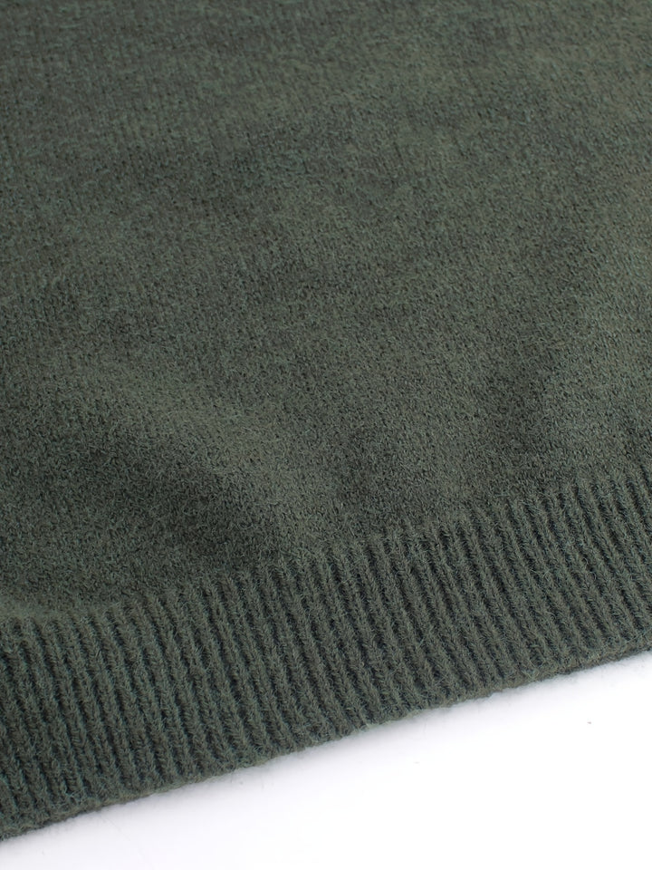 Lydia | Striped-Cuff Ribbed Sweater