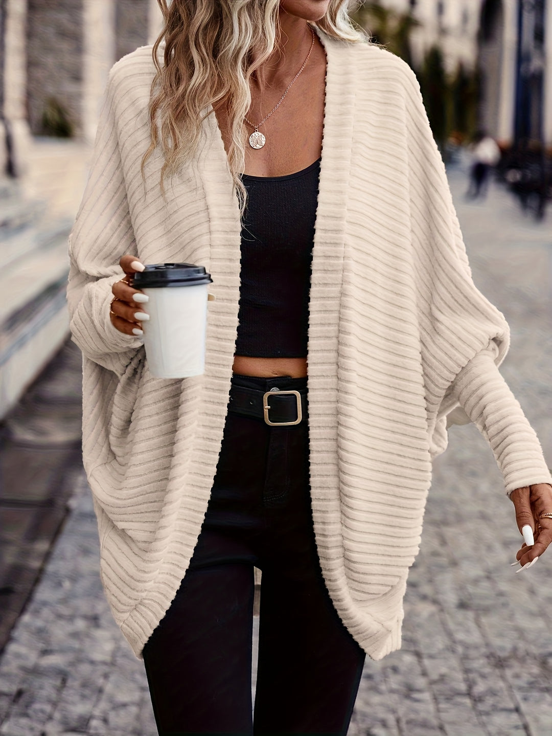 Odette | Relaxed Open-Front Cardigan