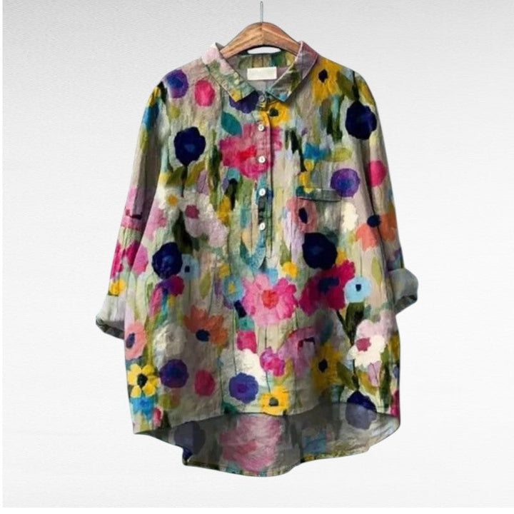 Leslie | Stylish Multicolor Floral Blouse