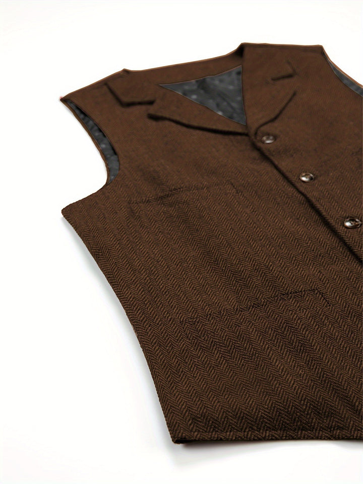 Colton | Heritage Herringbone Vest