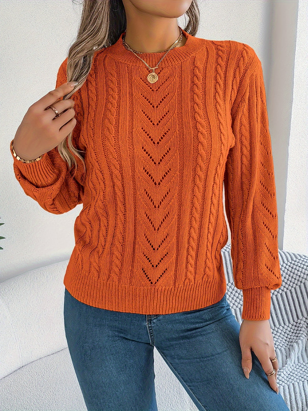Blythe | Cable-Knit Textured Sweater