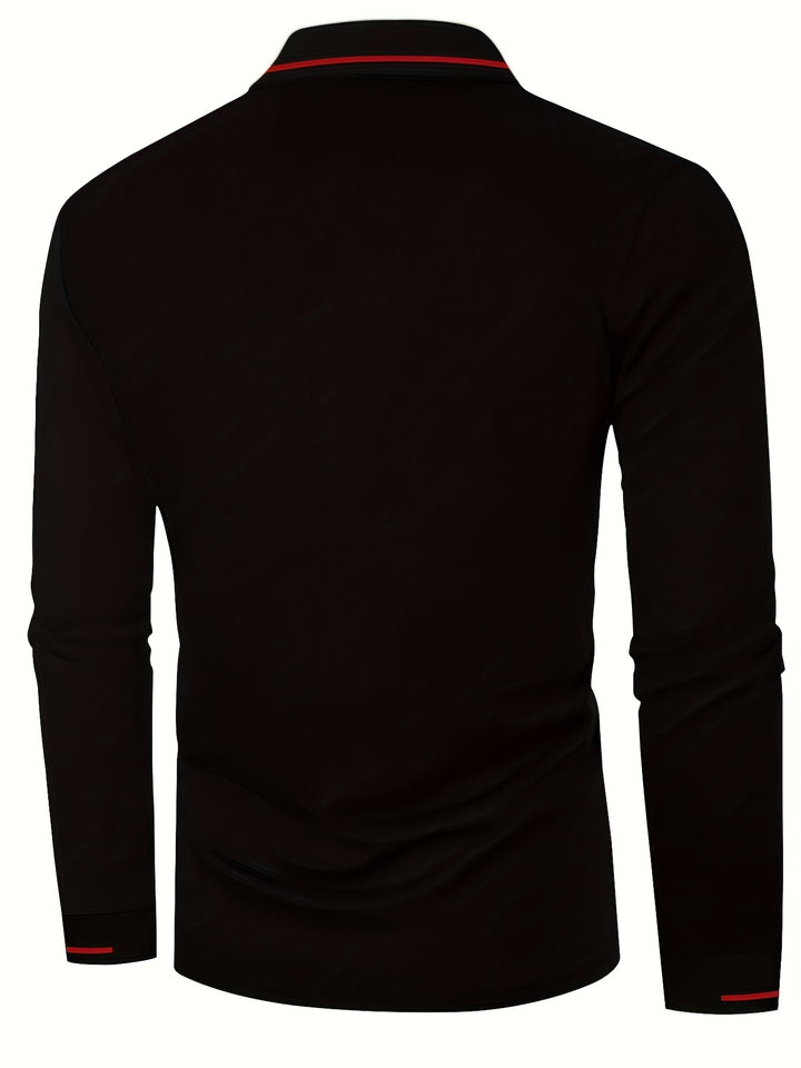 Dalton | Refined Long-Sleeve Polo Shirt