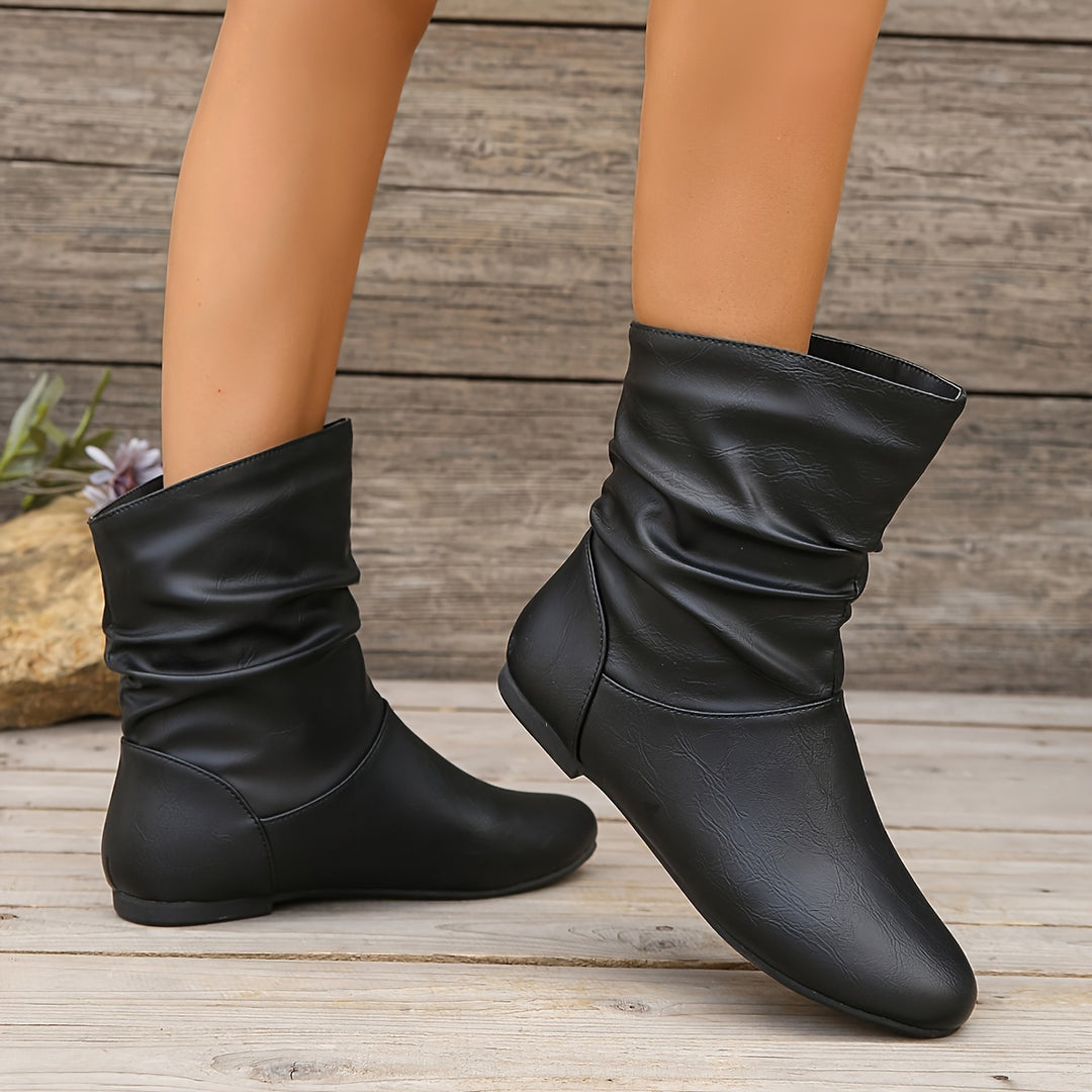 Astrid | Slouchy Slip-On Boots