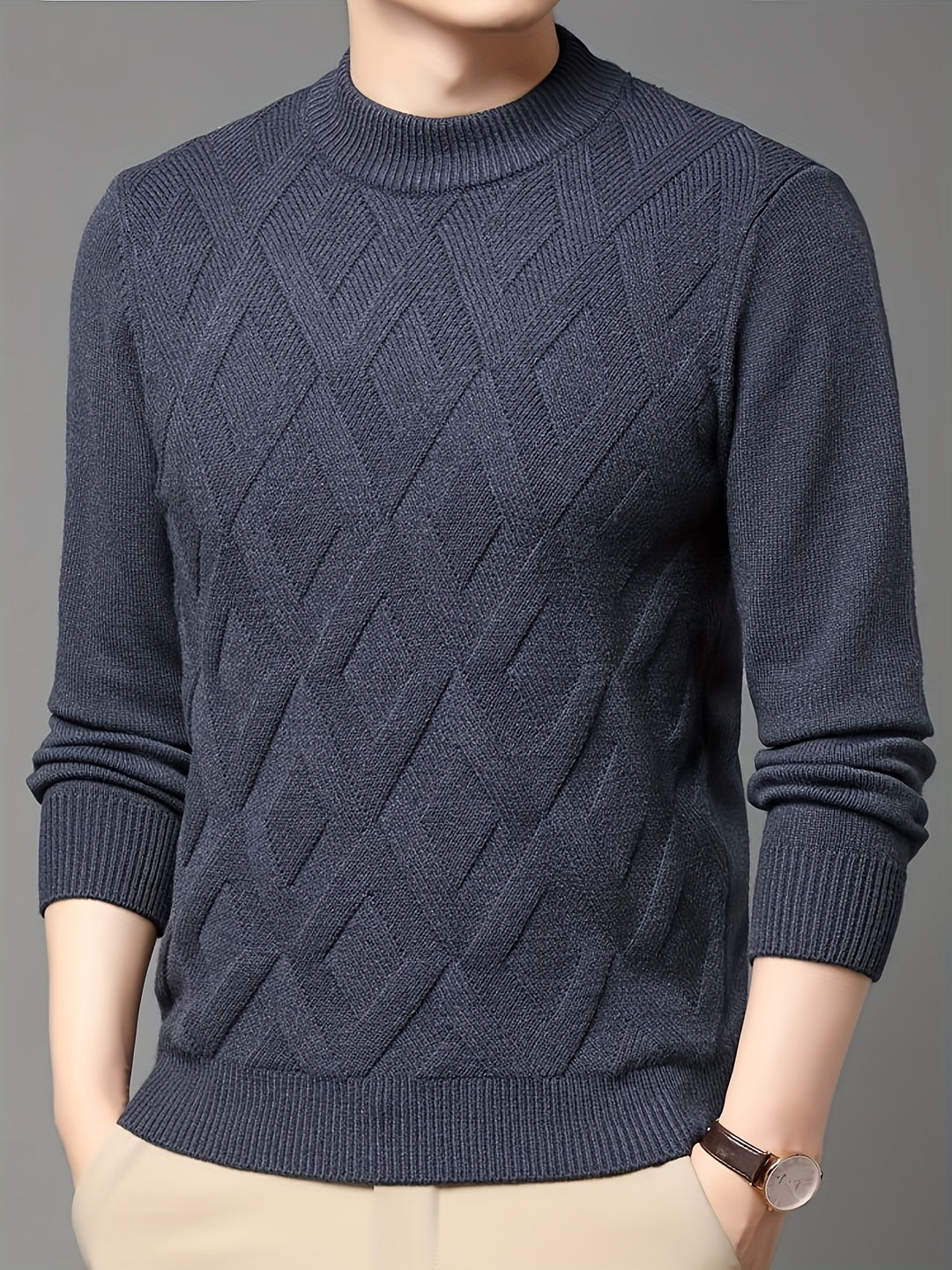 Ellis | Textured Mock-Neck Sweater