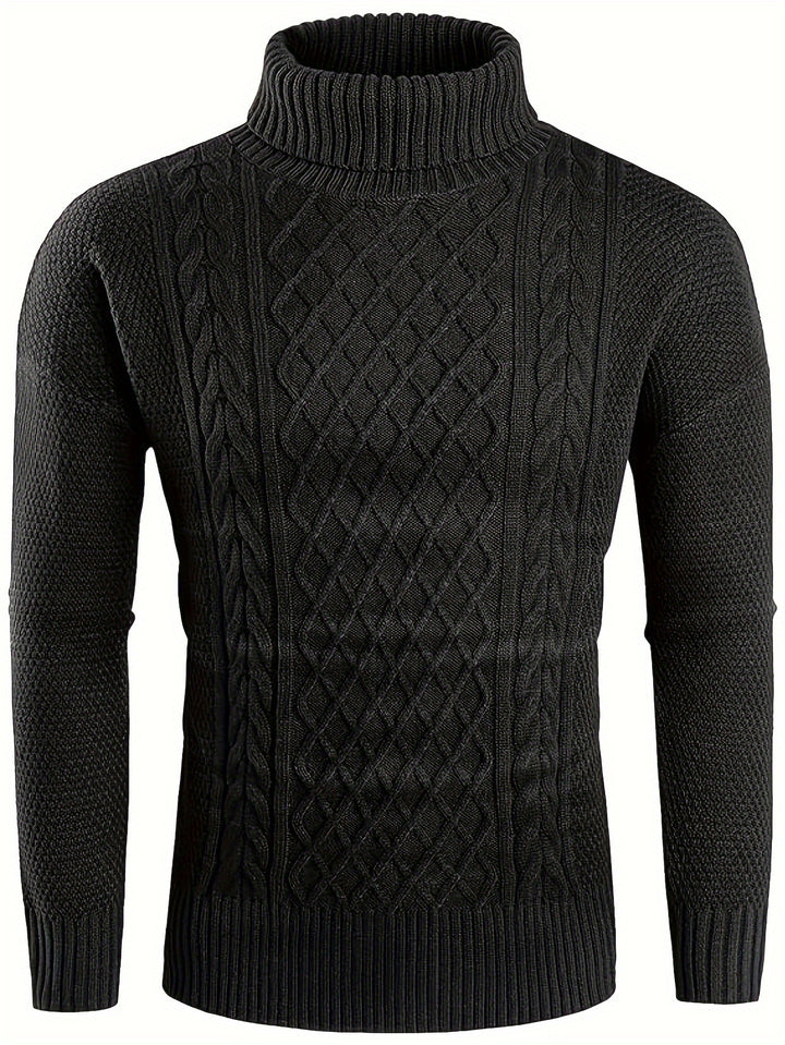 Ambrose | Classic Cable-Knit Turtleneck Sweater