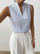 Adeline | Refined Sleeveless V-Neck Top