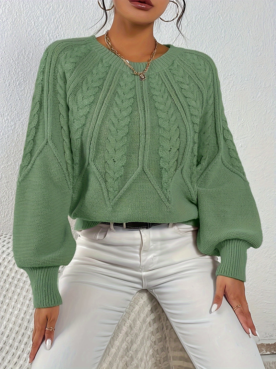 Eleanor | Relaxed Cable-Knit Sweater