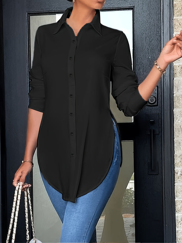 Quinn | Refined Button-Front Blouse