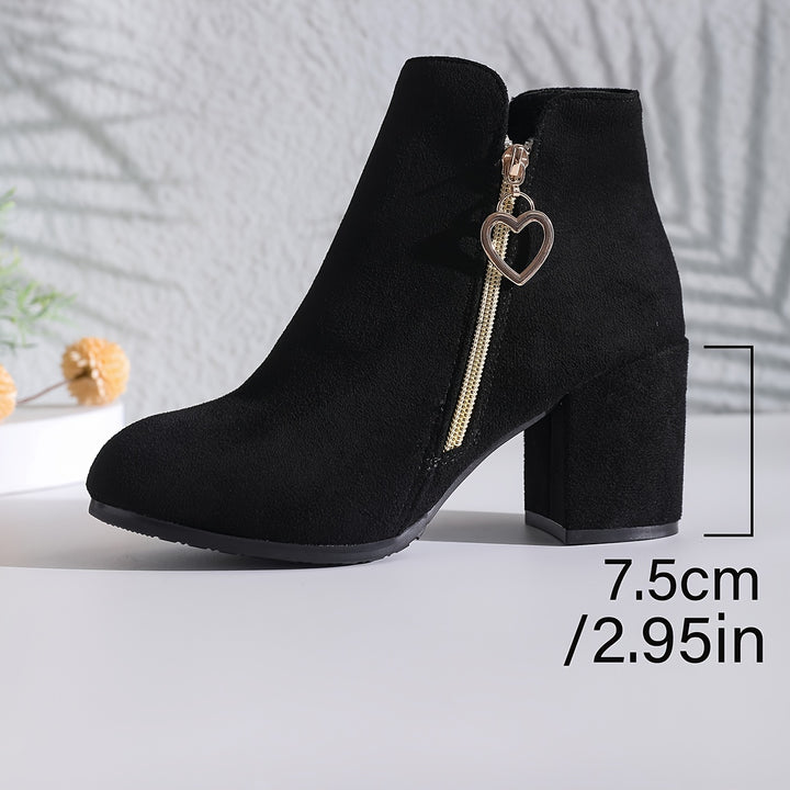 Penelope | Elegant Block-Heel Ankle Boots