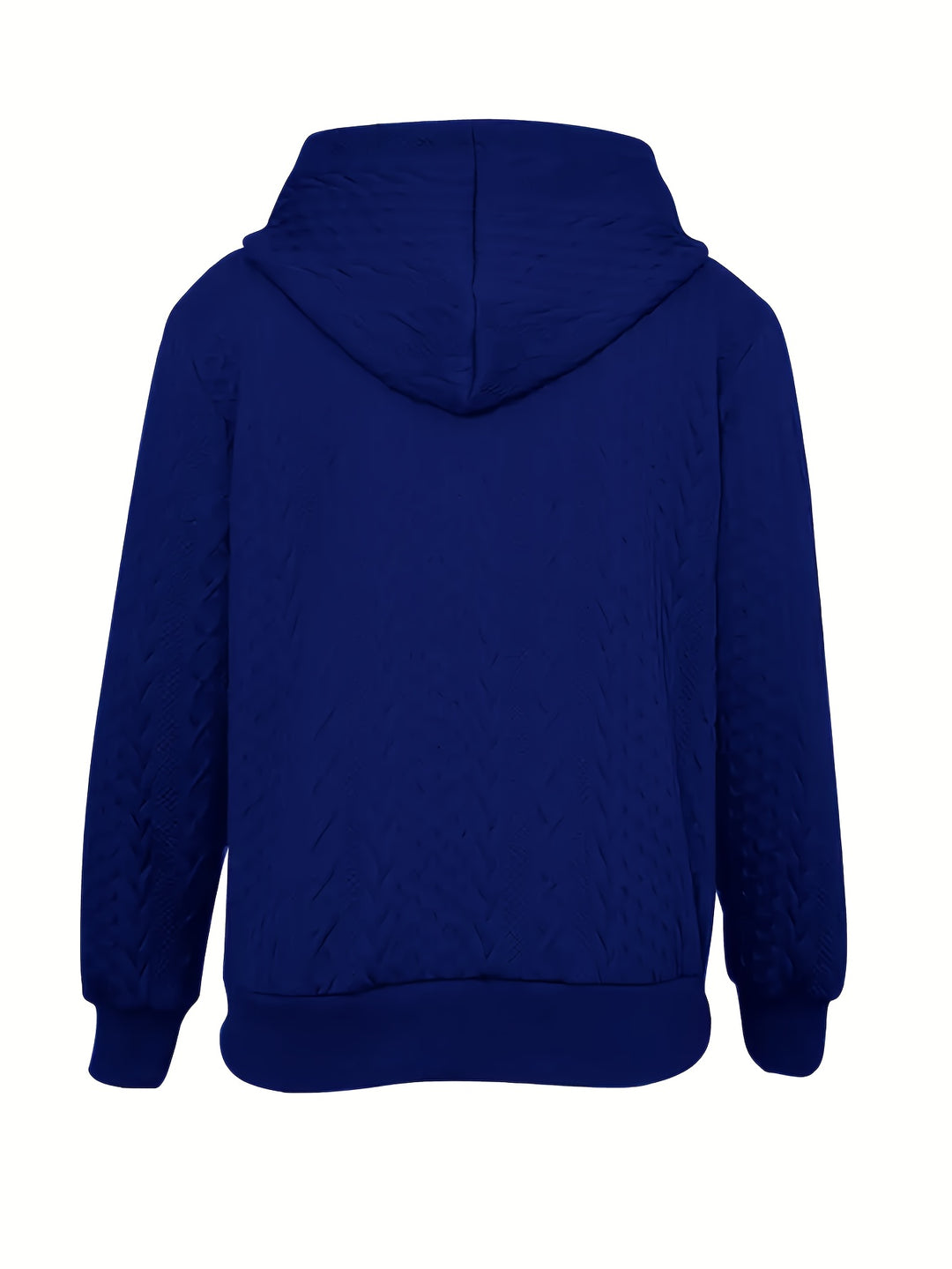 Delia | Textured Zip-Up Hooded Jacket