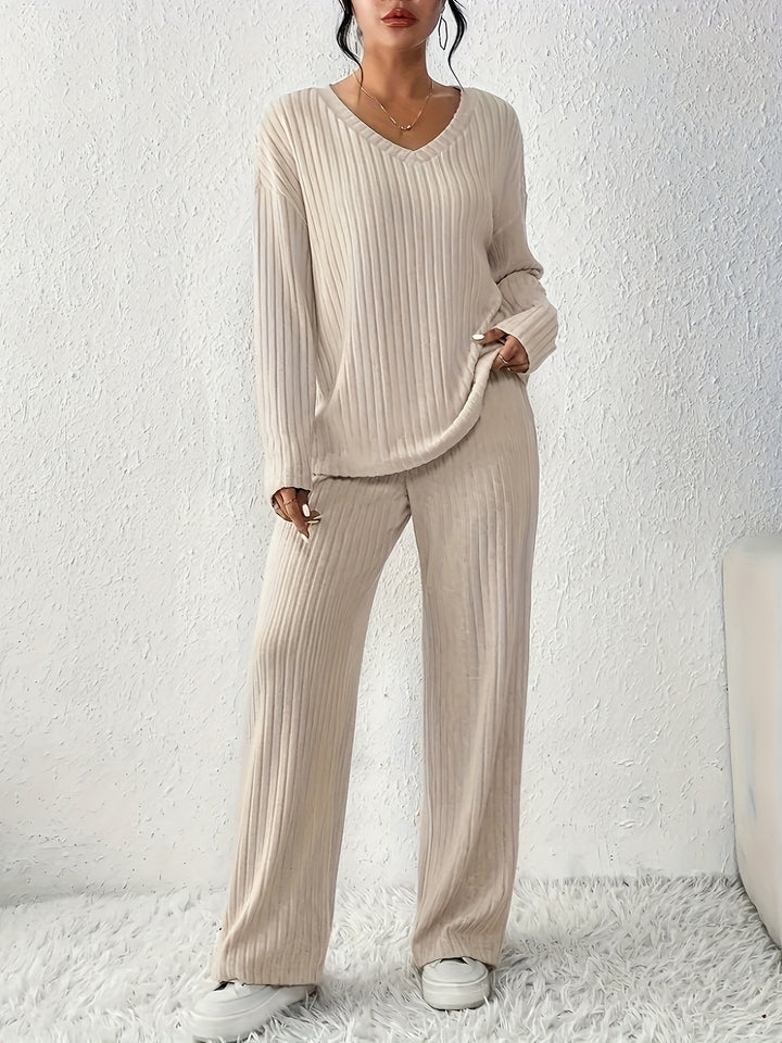 Sabina | Ribbed Lounge Two-Piece Set