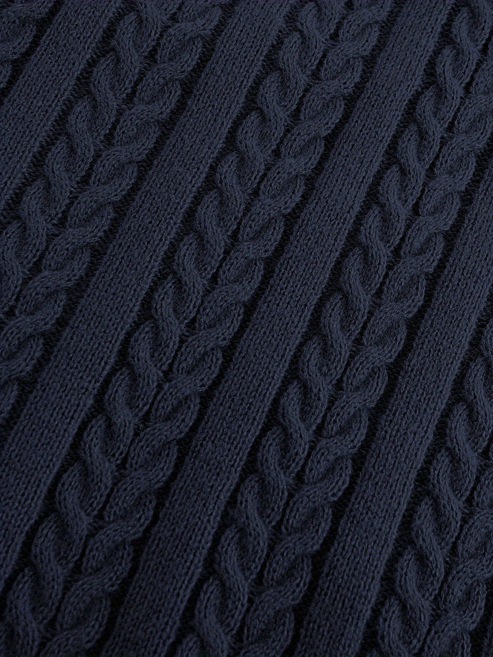 Gideon | Cable-Knit V-Neck Sweater Vest