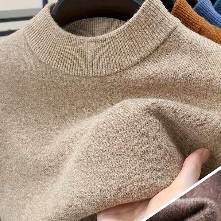 Jonah | Mock Neck Knit Sweater