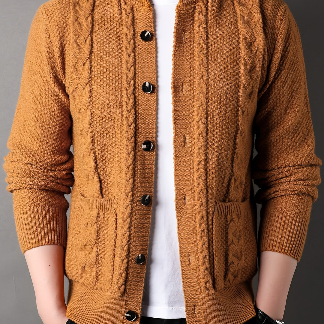Sinclair | Textured Button-Front Cardigan