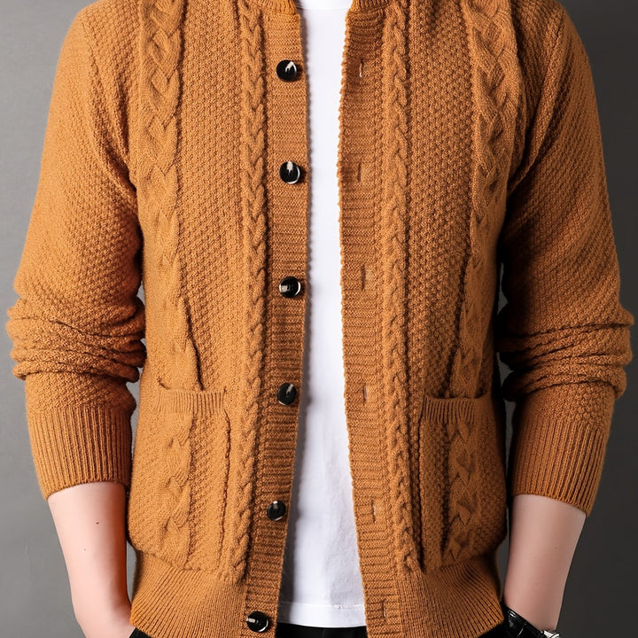 Sinclair | Textured Button-Front Cardigan