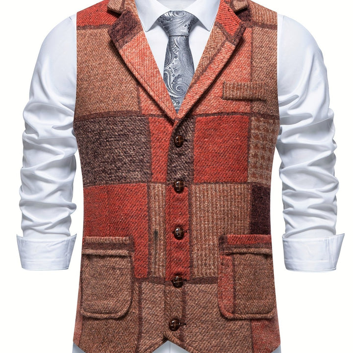 Tobias | Patchwork Tailored Waistcoat