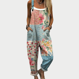 Adriana | Stylish Multi Floral Patch Jumpsuit