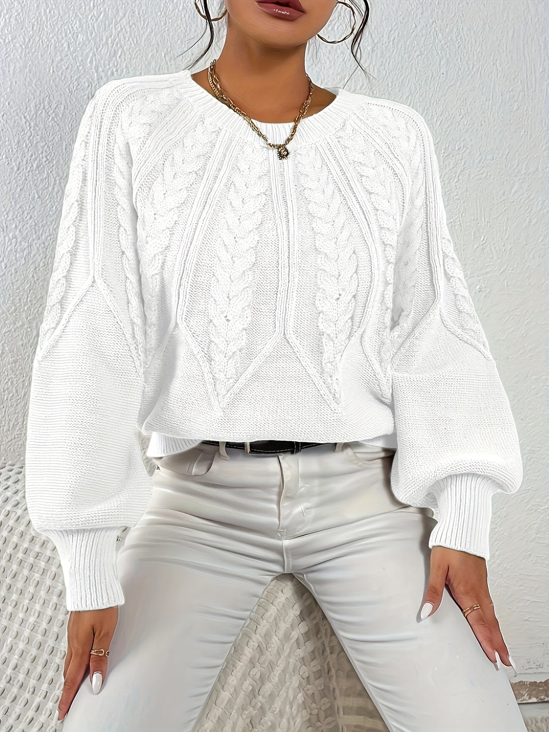Eleanor | Relaxed Cable-Knit Sweater