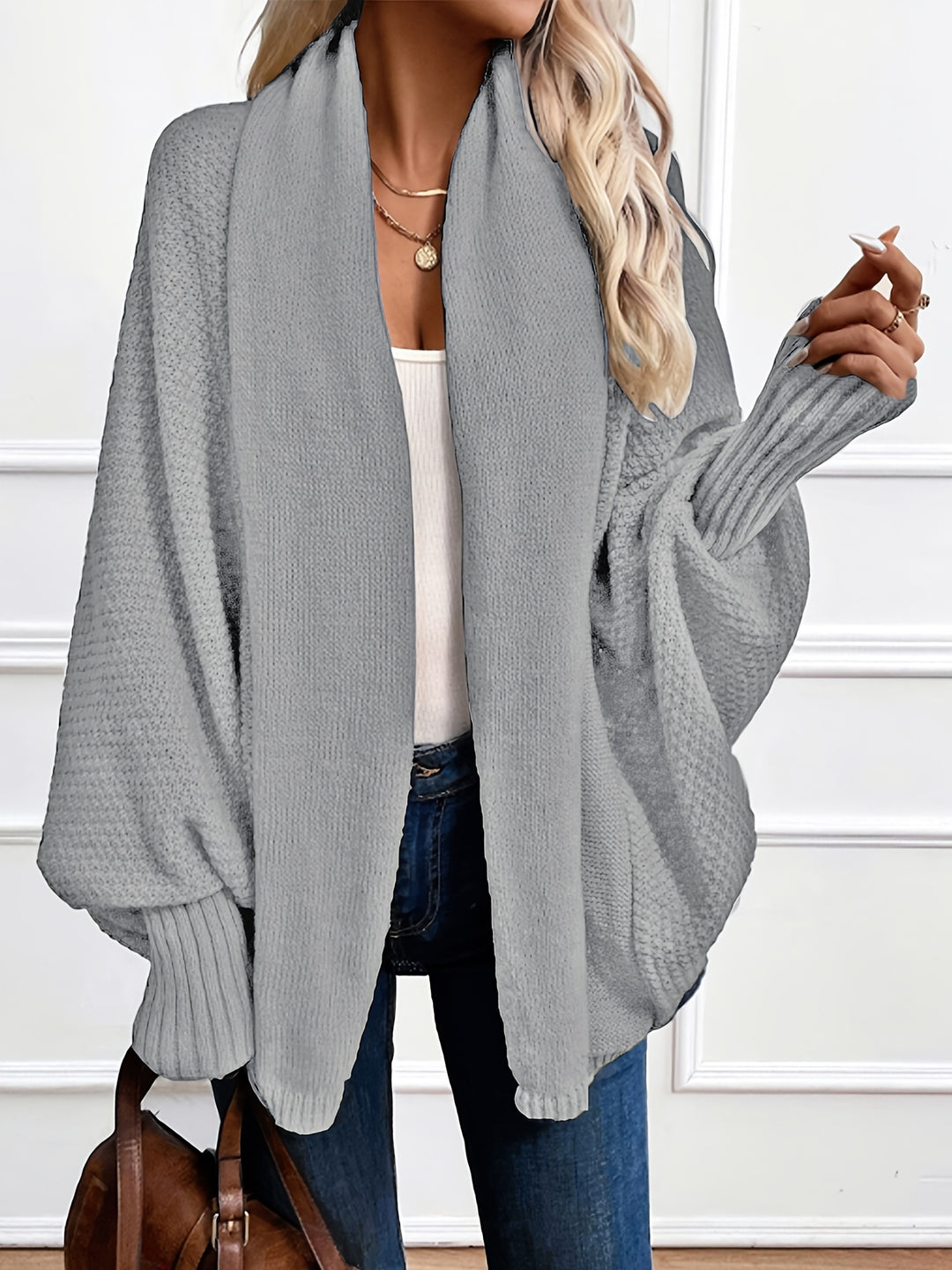Clarissa | Draped Shawl-Collar Cardigan