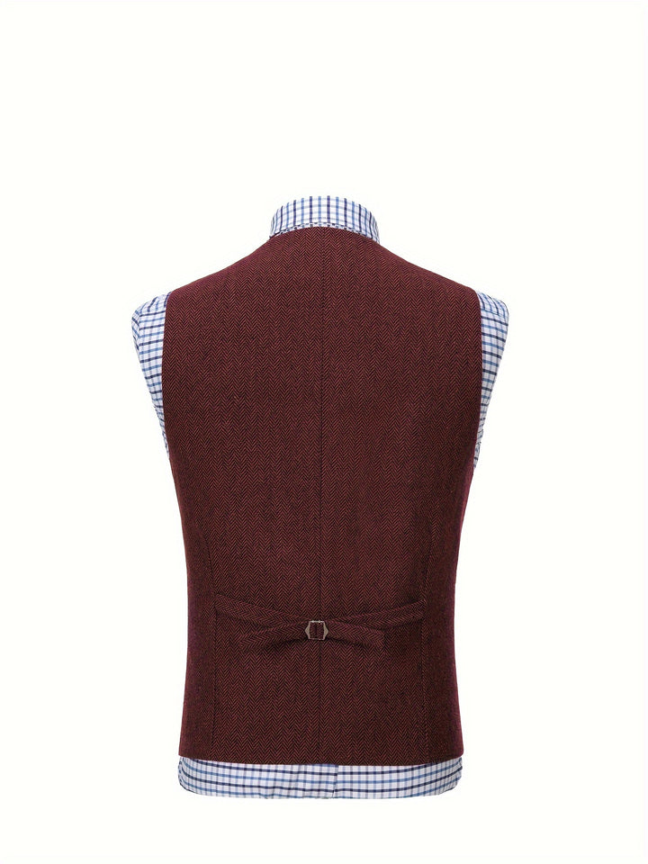 Colton | Heritage Herringbone Vest