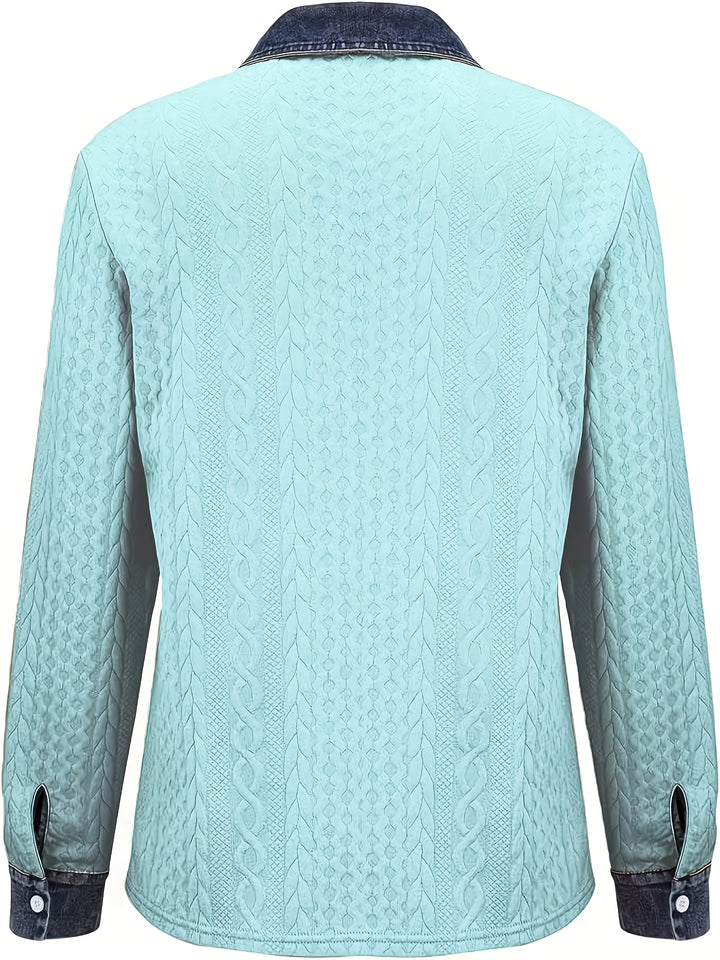 Greta | Textured Button-Up Shirt