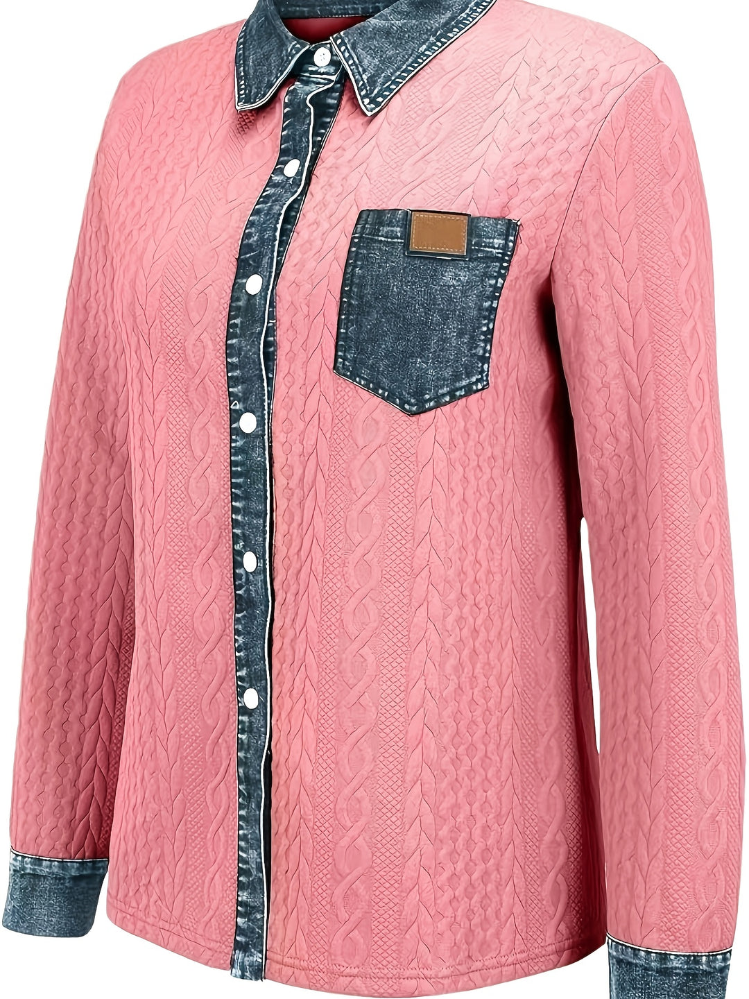 Greta | Textured Button-Up Shirt