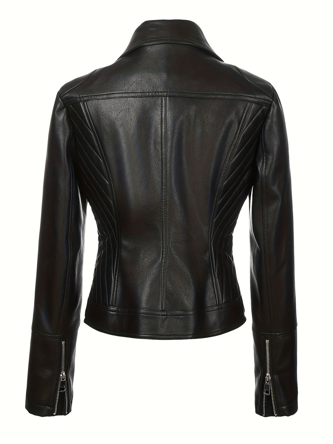 Mabel | Sculpted Zip-Front Moto Jacket