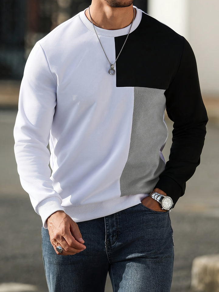 Ronald | Modern Colour-Block Sweatshirt