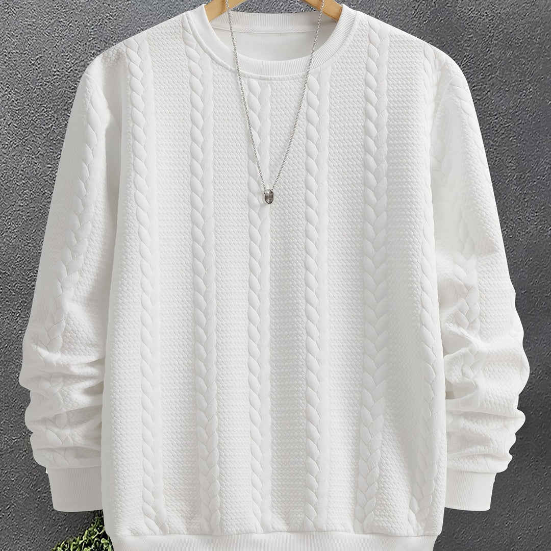 Thatcher | Textured Crew Neck Sweatshirt
