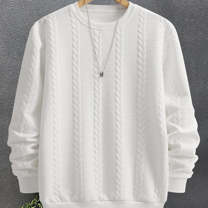 Thatcher | Textured Crew Neck Sweatshirt