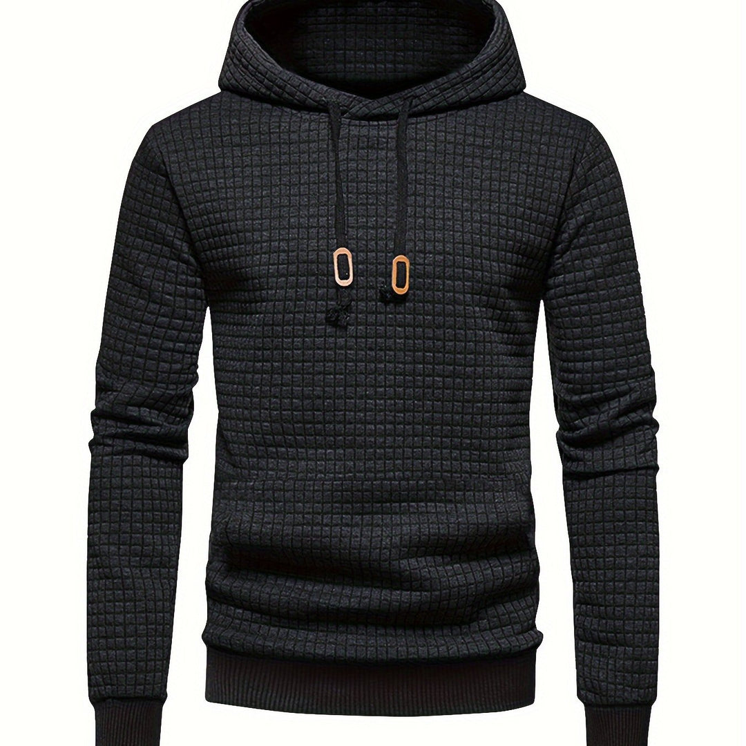 Garrison | Textured Hooded Pullover Hoodie