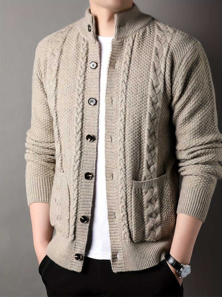Sinclair | Textured Button-Front Cardigan