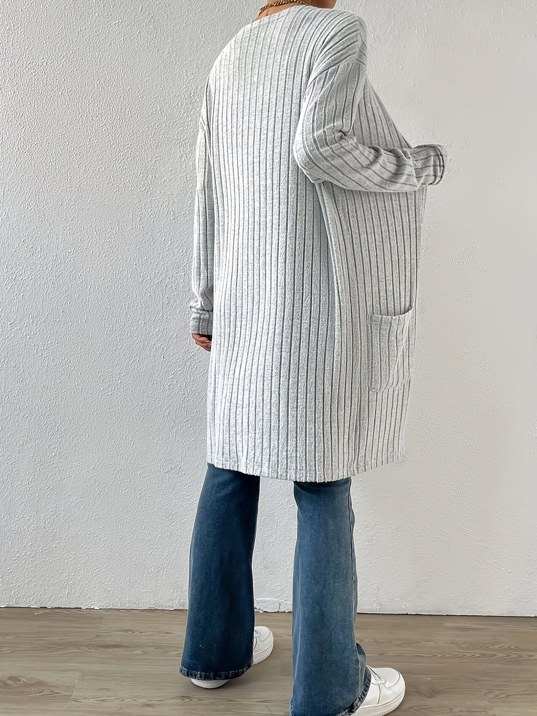 Ophelia | Ribbed Open-Front Cardigan