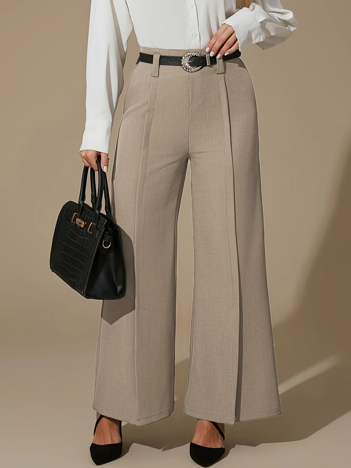 Lorraine | Wide-Leg Slit Trousers