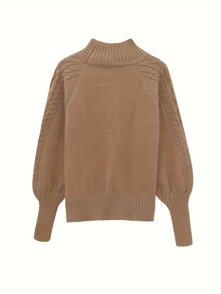 Eloise | Textured Half-Collar Sweater