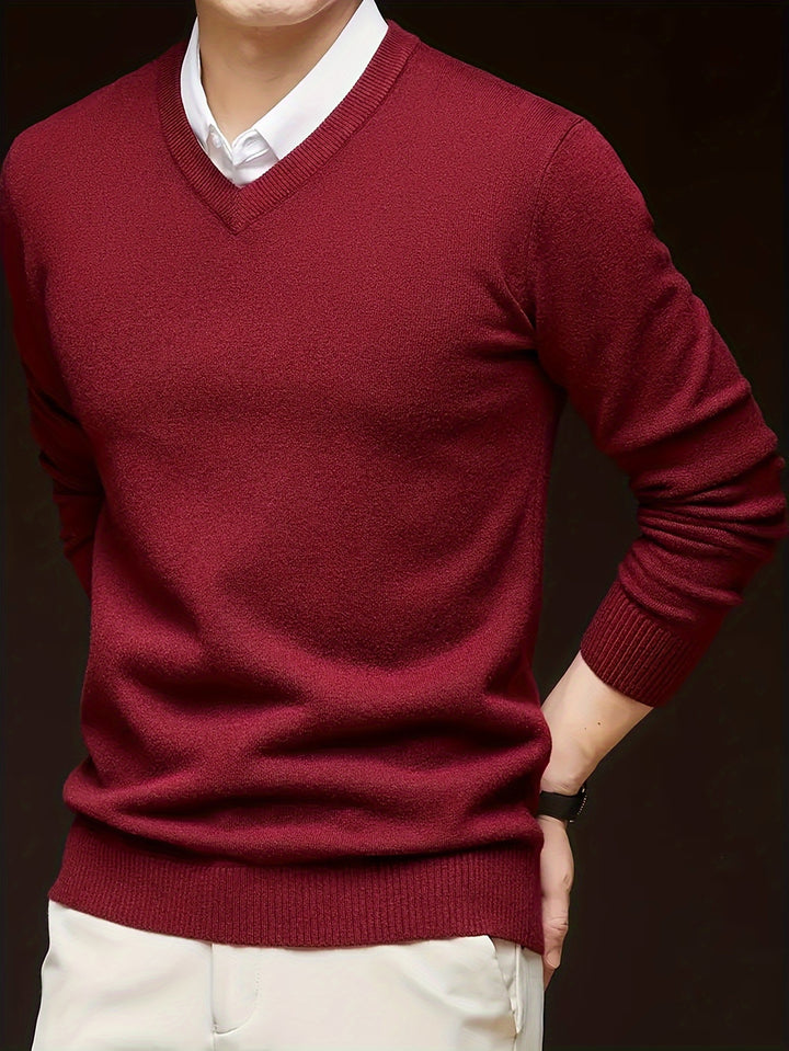 Hugh | Refined V-Neck Sweater