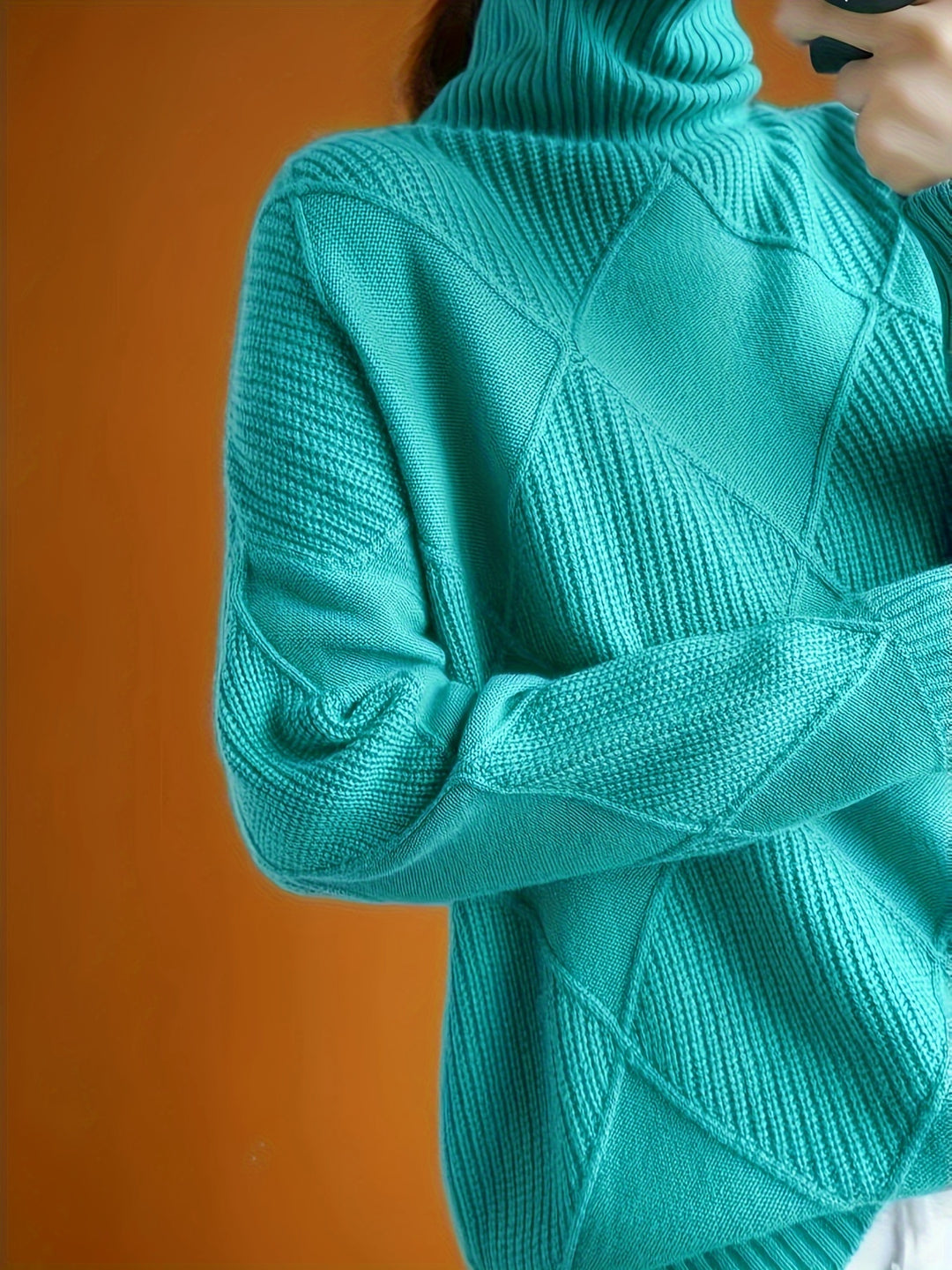 Maeve | Textured Turtleneck Sweater