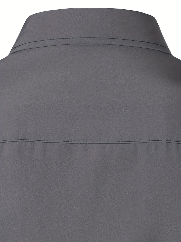 Lucille | Contrast-Trim Long Sleeve Shirt