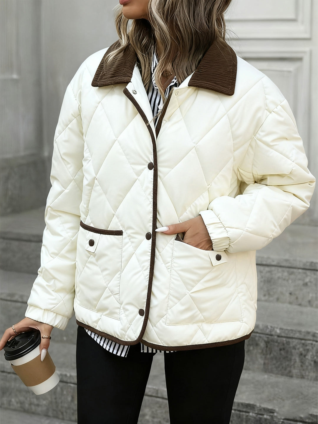 Imogen | Diamond-Quilted Padded Jacket