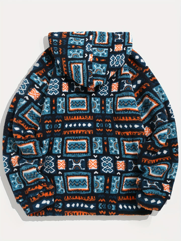 Ashton | Patterned Hooded Sweatshirt