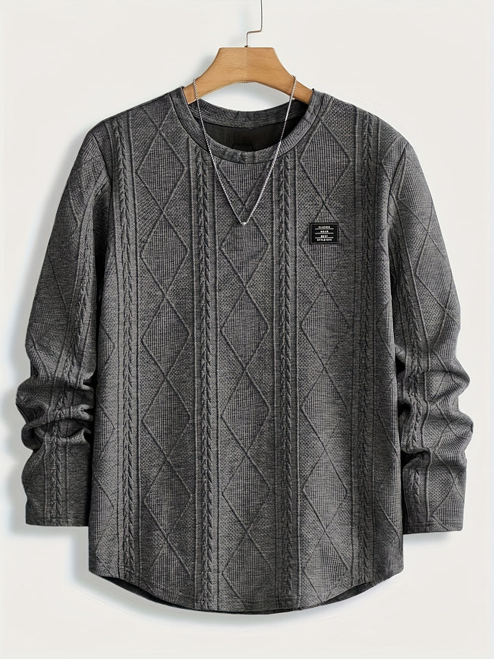 Edwin | Textured Crew Neck Top