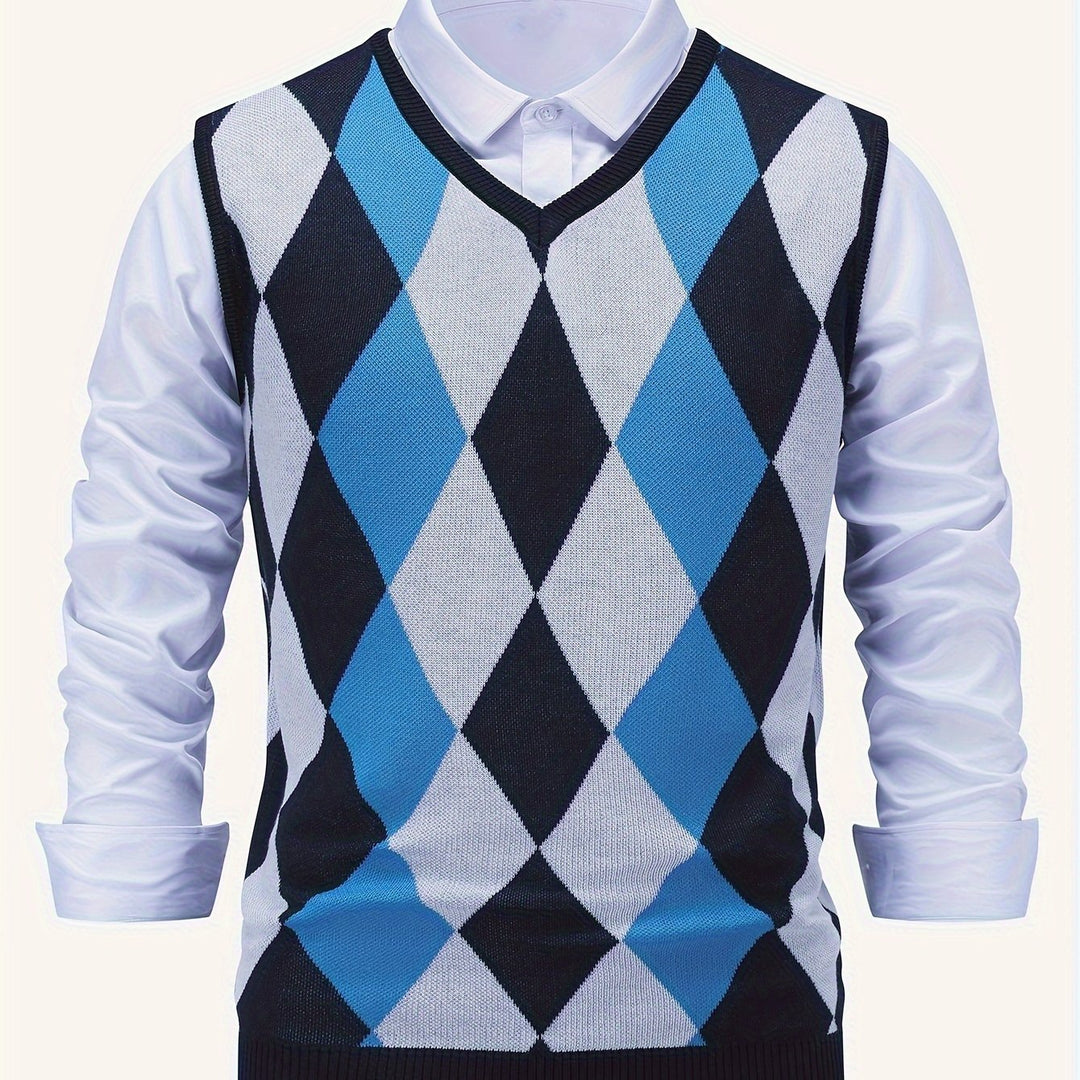 Chandler | Classic Argyle Sweater Vest