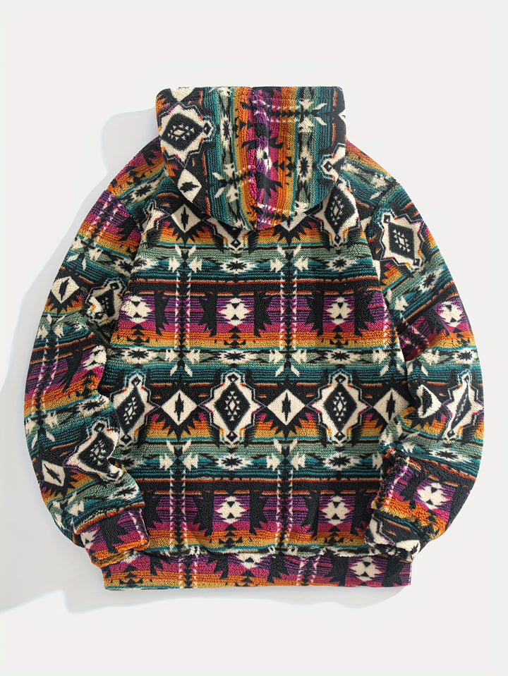 Wesley | Patterned Plush Hoodie