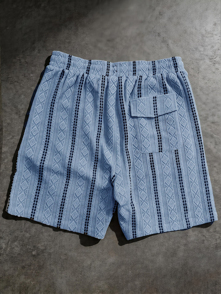 Nolan | Textured Drawstring Shorts