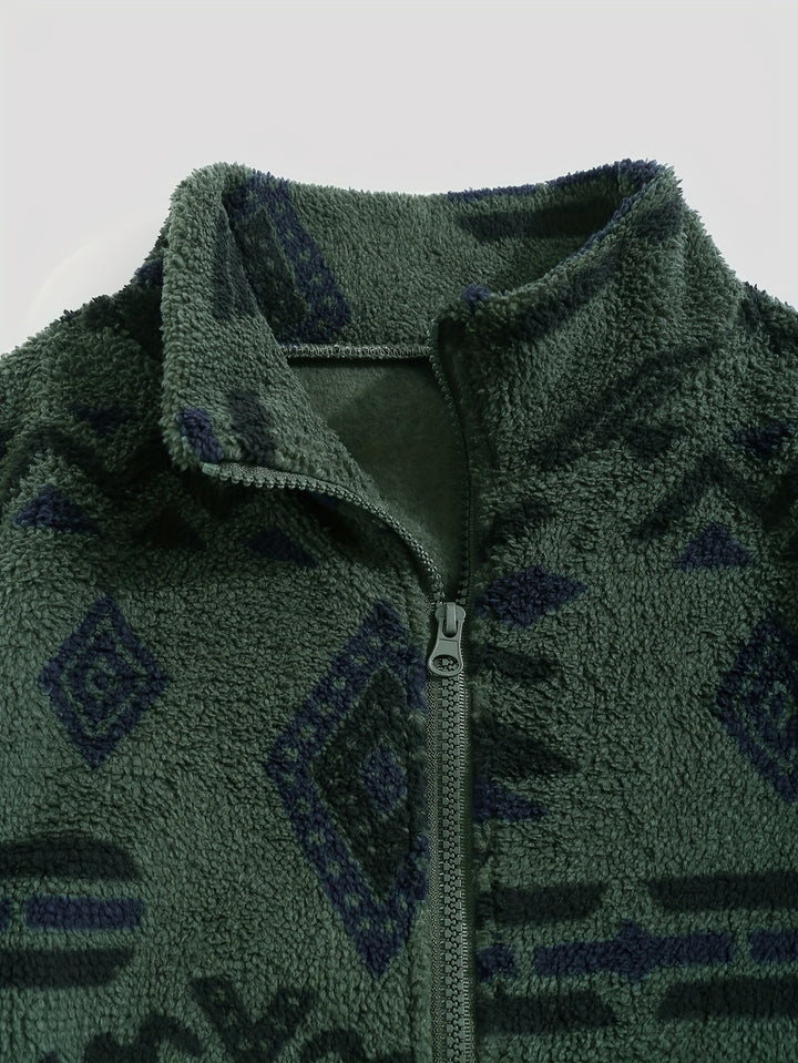Carmen | Patterned Zip-Up Jacket