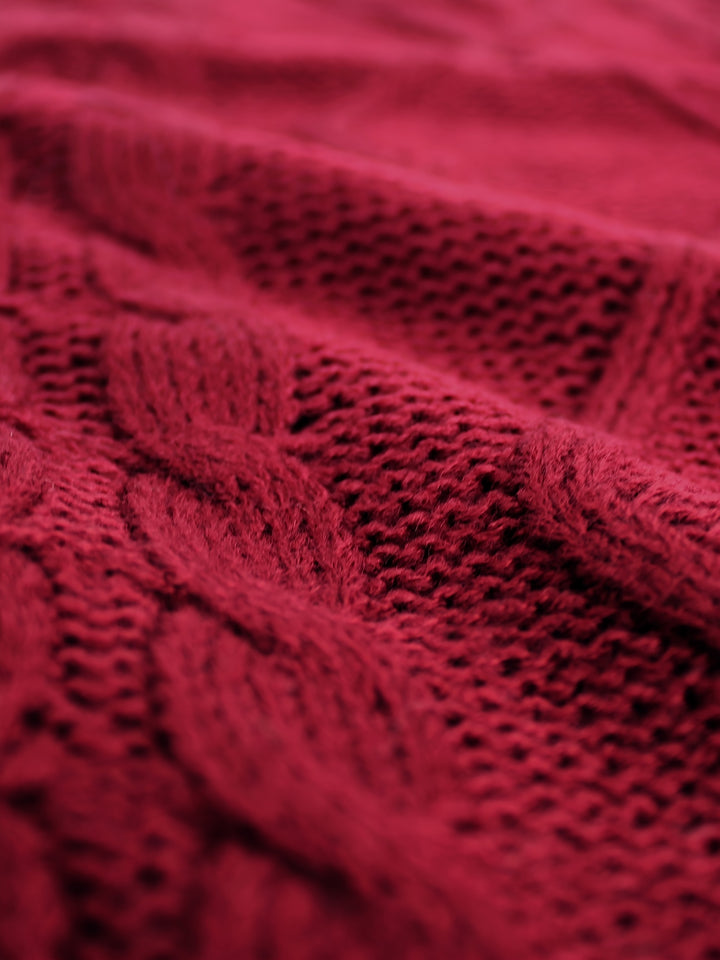 Cora | Cozy Cable-Knit V-Neck Sweater Vest