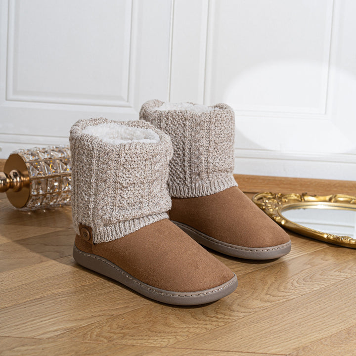 Maisie | Cozy Knit-Cuff Boots